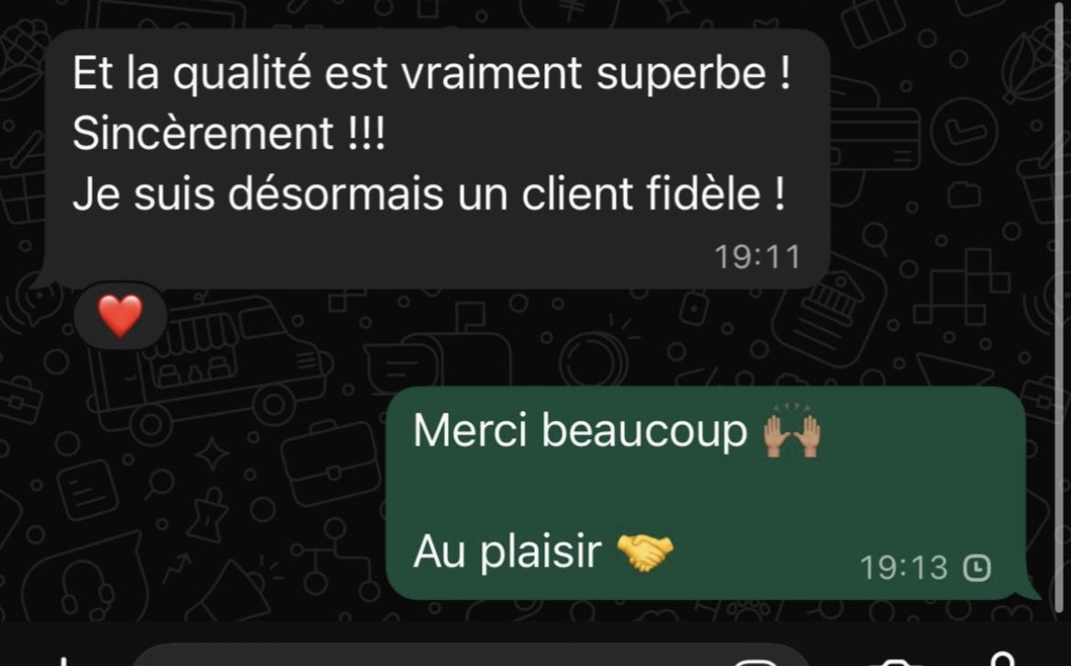 Avis client WhatsApp 2